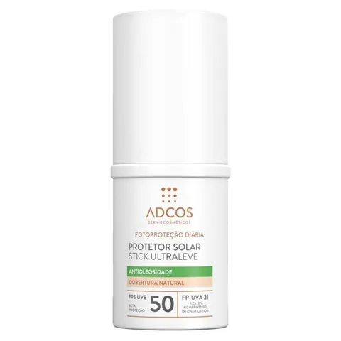 Protetor Solar Antioleosidade com Cor Adcos Stick Ultraleve FPS50 - 15g - Cor Peach — Adcos