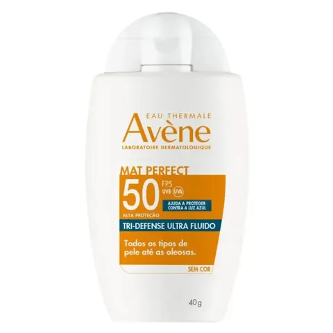 Protetor Solar Facial Avène Tri-Defense Mat Perfect Sem Cor Fps50 40g — Avène