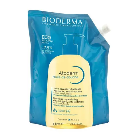 Refil Óleo de Banho Hidratante Bioderma Atoderm Huile de Douche 1l — Bioderma