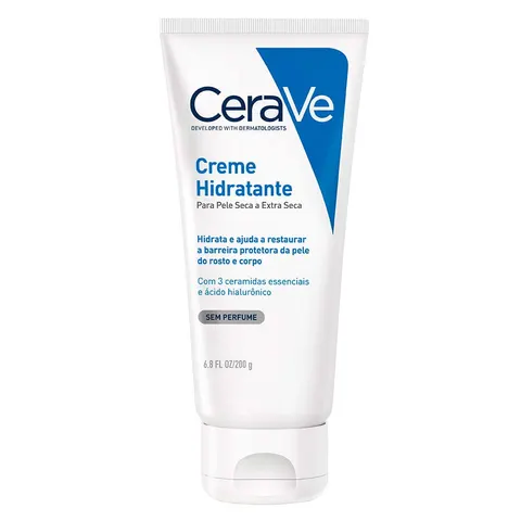 Creme Hidratante Corporal CeraVe Pele Seca e Extra Seca com Ácido Hialurônico 200g — CeraVe