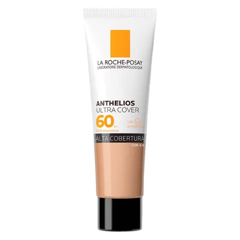 Protetor Solar Facial com Cor Toque Seco FPS 60 La Roche-Posay Anthelios Ultra Cover - Cor 3.0 — La Roche-Posay