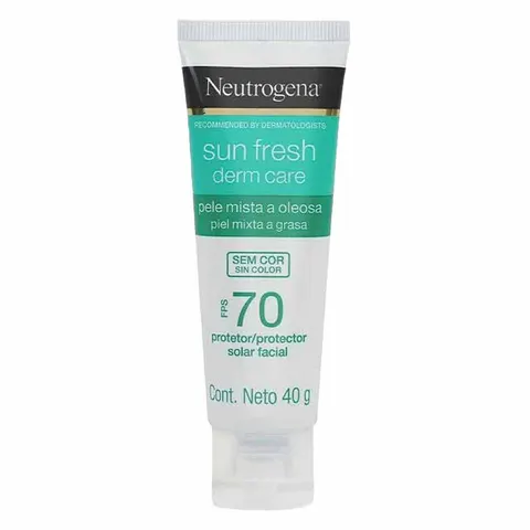 Protetor Solar Neutrogena Sun Fresh Derm Care Facial FPS70 40g — Neutrogena