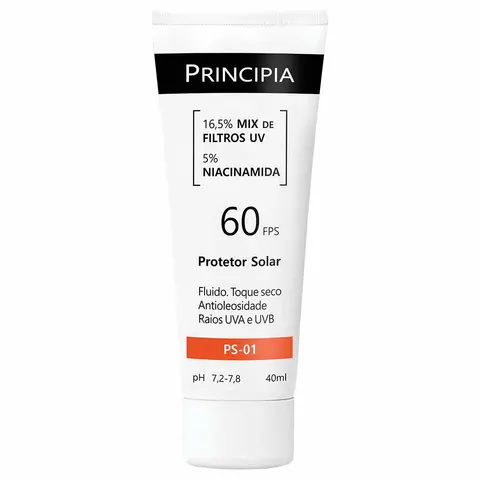 Protetor Solar Facial Principia - PS-01 FPS60 40ml — Principia