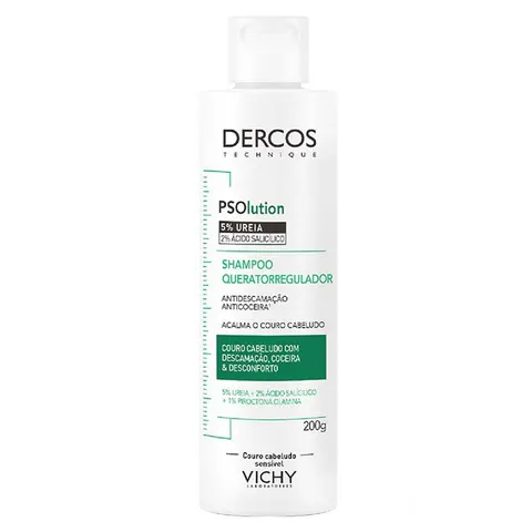 Vichy Dercos Psolution Shampoo Queratorregulador 200g — Vichy